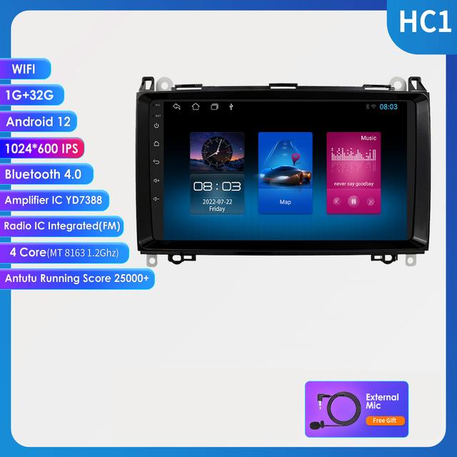 Rádio na mieru pre Mercedes dodávky (1 GB + 32 GB)