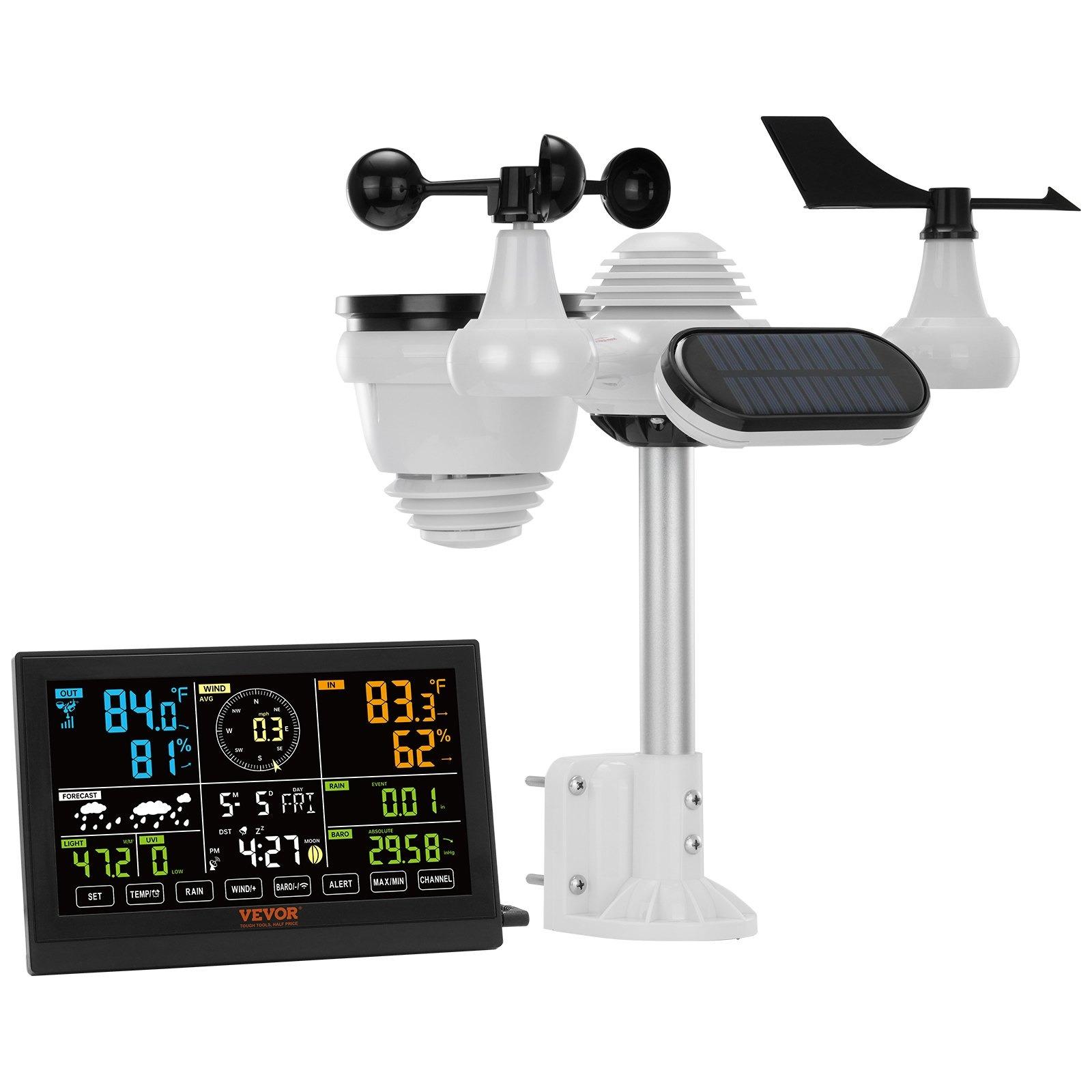 Vevor 7 v 1 solárna meteostanica