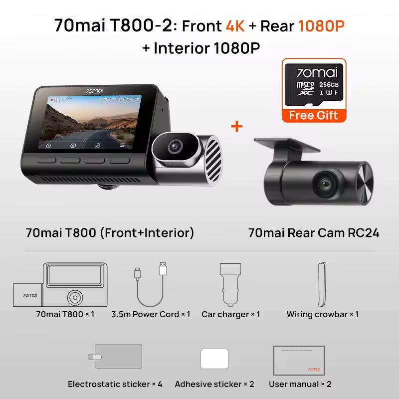 70mai Dash Cam 4K T800