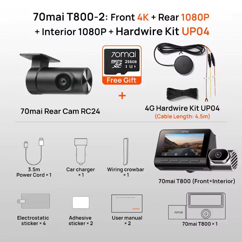 70mai Dash Cam 4K T800