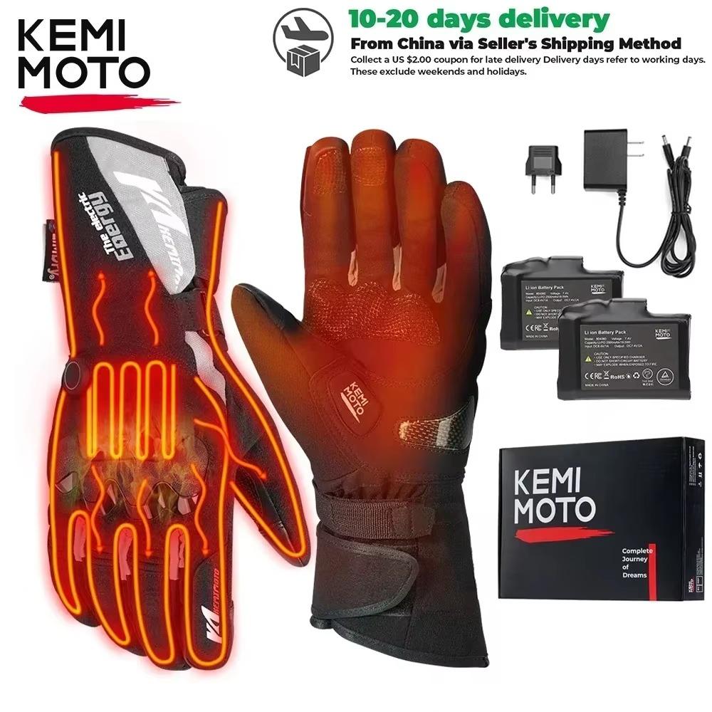 KEMIMOTO vyhrievané rukavice pre motorkárov