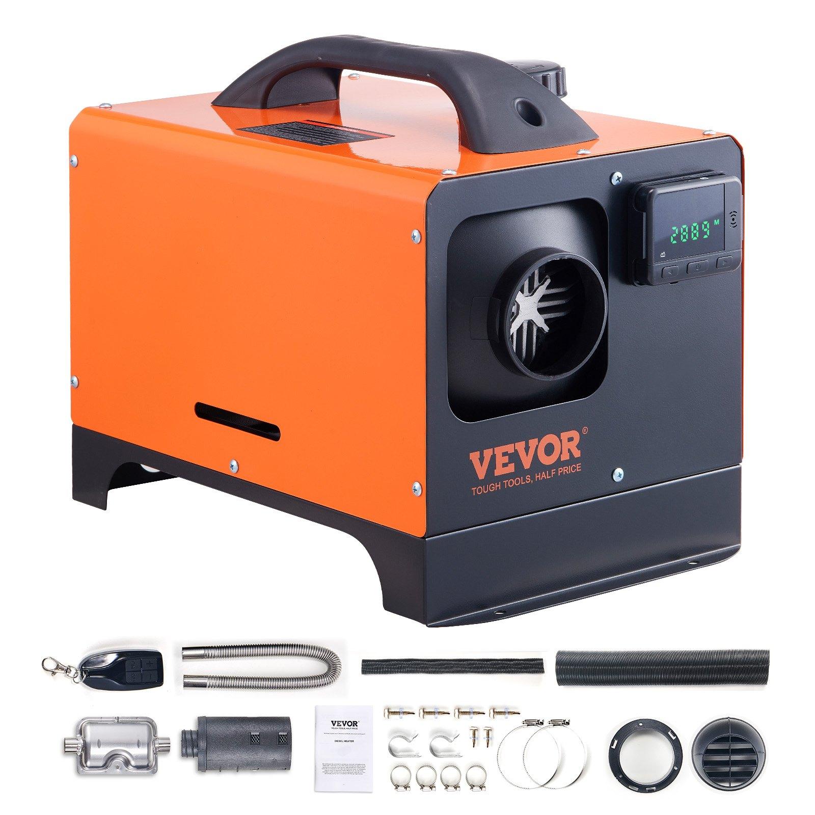 Vevor 5/8 kW skrinkové kúrenie (horizontálne)