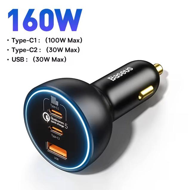 Autonabíjačka Baseus 160 W