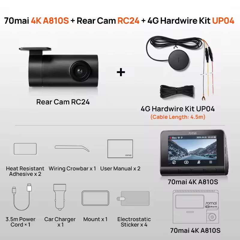 70mai A810 4K Ultra HD kamera