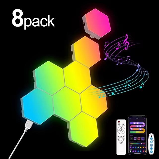 RGB hexa svetlá (8 ks)