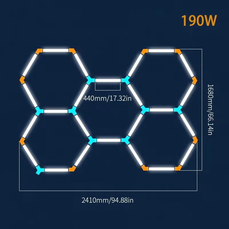 Hexagon LED svetlá