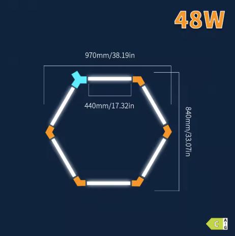 Hexagon LED svetlá