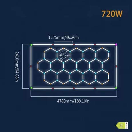 Hexagon LED svetlá