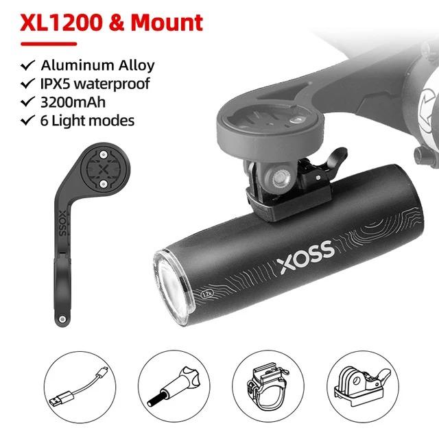 XOSS 1200 lm svetlo na bicykel