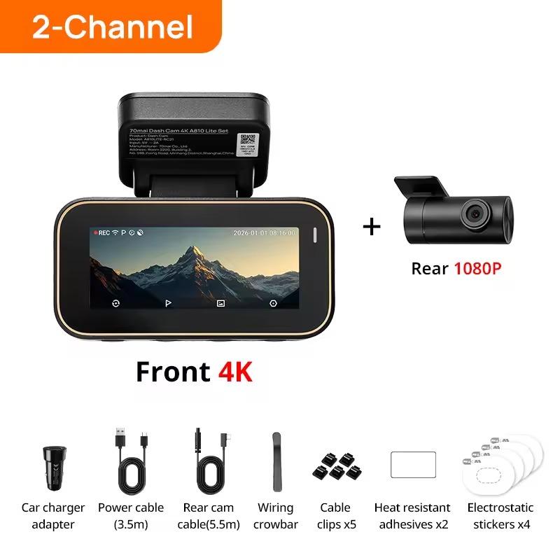 70mai Dash Cam 4K A810 Lite