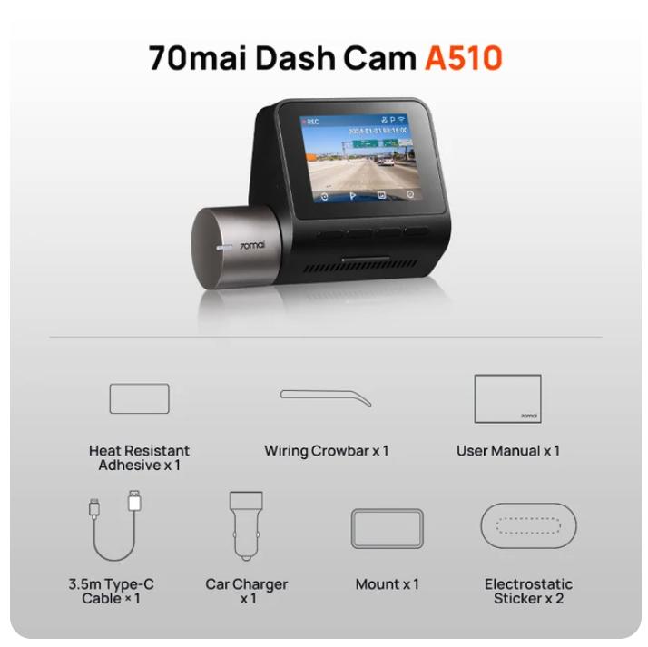 70mai Dash Cam A510