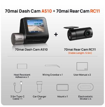 70mai Dash Cam A510