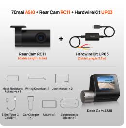 70mai Dash Cam A510