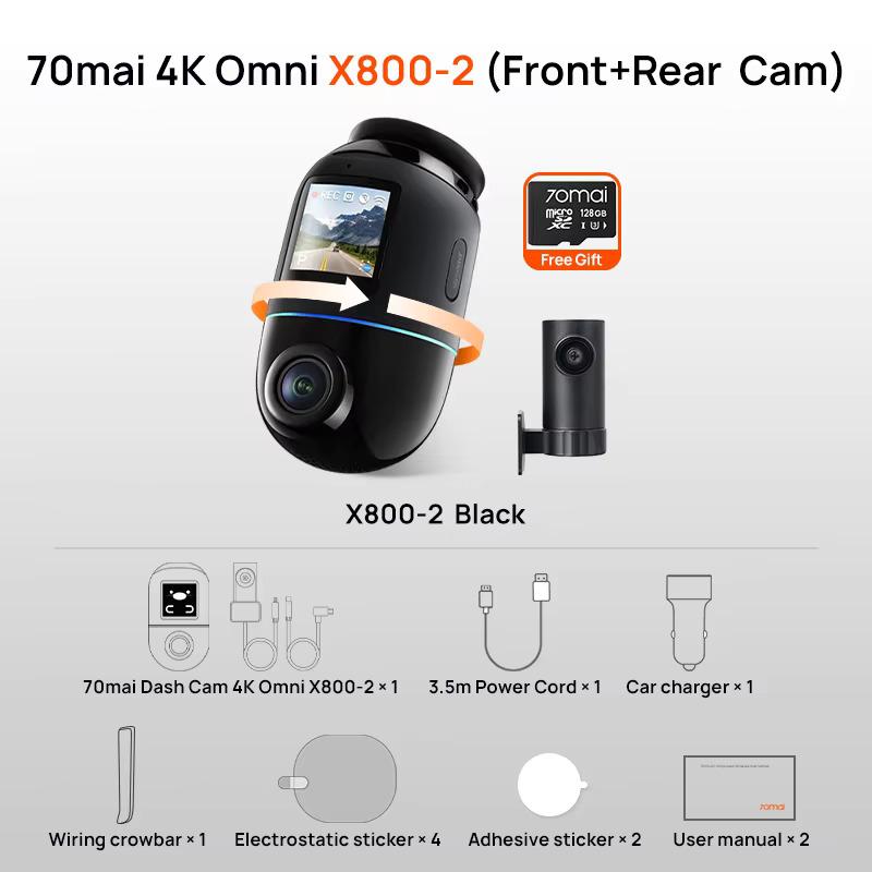 70mai Dash Cam 4K Omni X800