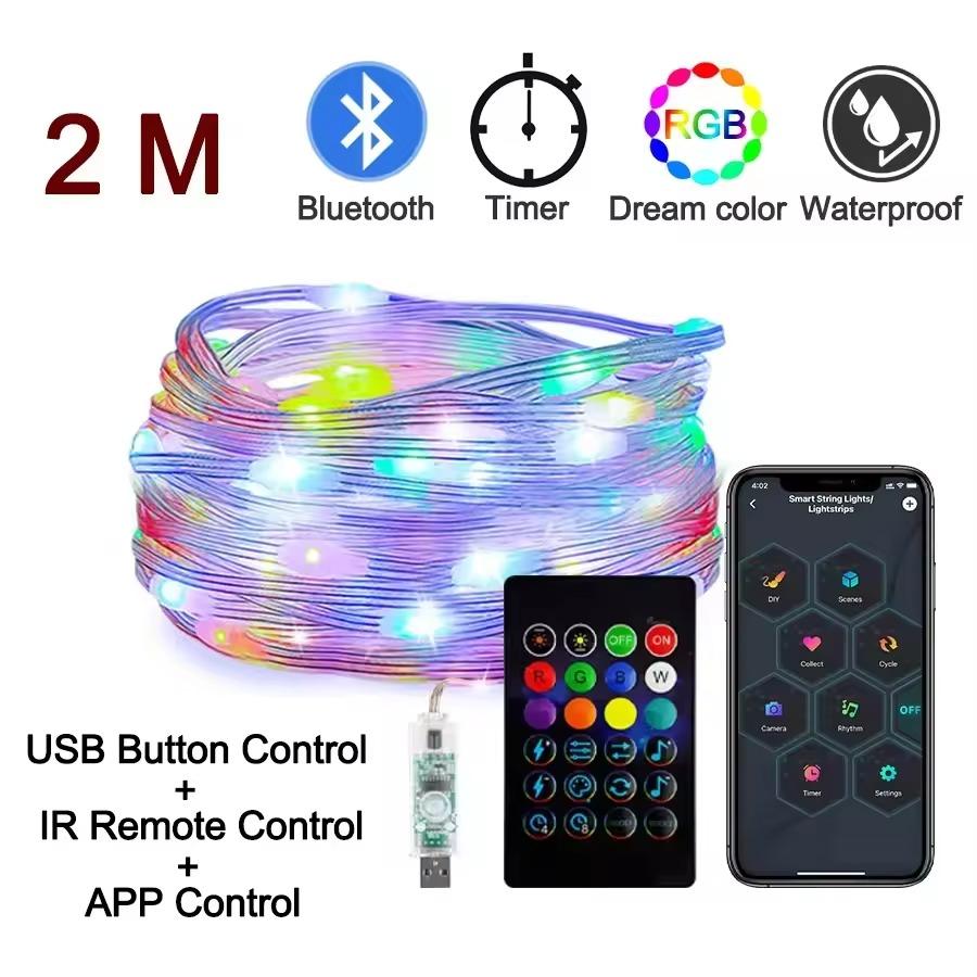 Lacné RGB smart svetlá na stromček
