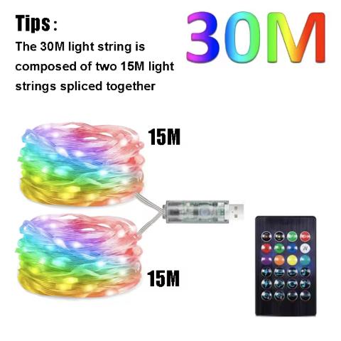 Lacné RGB smart svetlá na stromček