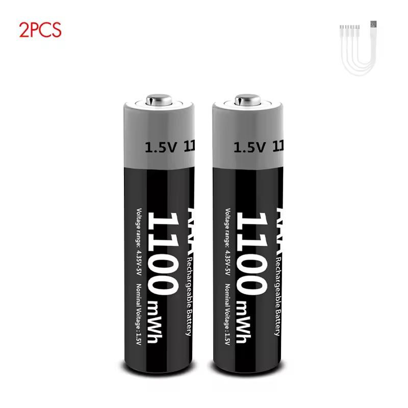 Kuugro dobíjateľné Li-ion AAA/AA batérie na USB-C